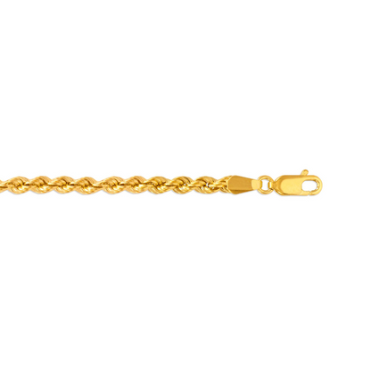 14K Gold Rope Chain 3.2MM (Hollow)