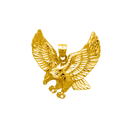 14K Gold Aguila Pendant