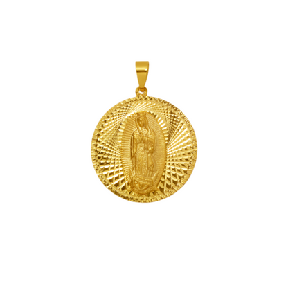 14K Gold Virgencita Pendant