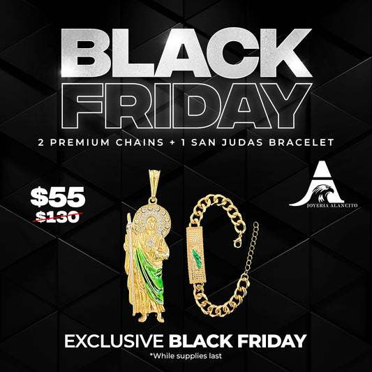 🔥Most Popular🔥 San Judas Black Friday Bundle (1 Chain + 1 Bracelet)