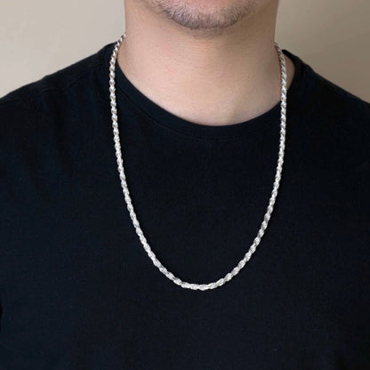 925 Sterling Silver Rope Chain (5MM)