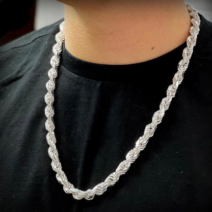 925 Sterling Silver Rope Chain (10MM)