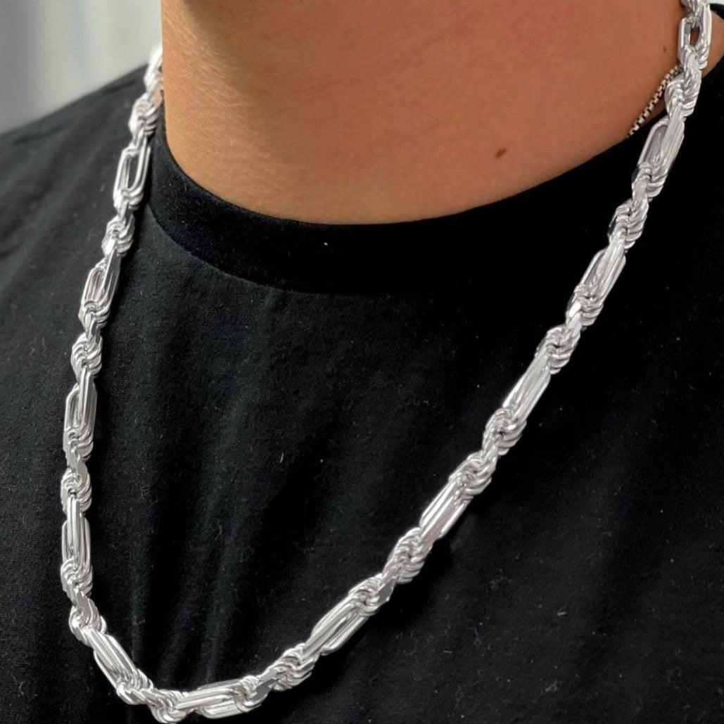 925 Sterling Silver Milano Chain (6.2MM)