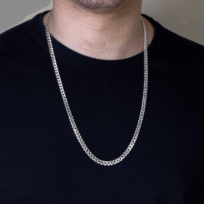 925 Sterling Silver Cuban Chain (5.2MM)