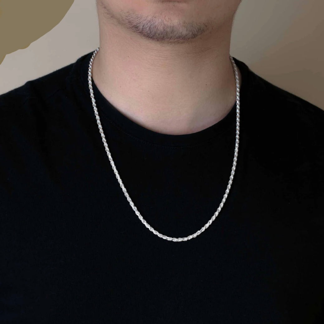925 Sterling Silver Rope Chain (3.7MM)
