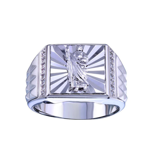 925 Sterling Silver San Judas Ring