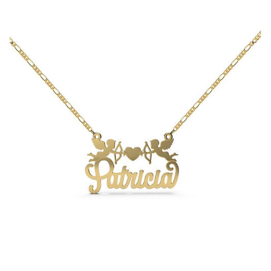 Personalized Name Necklace Guardian Angels